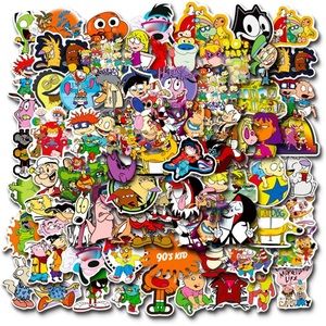 90’s Stickers 12 Vinyl Stickers - Mystery Bundle
